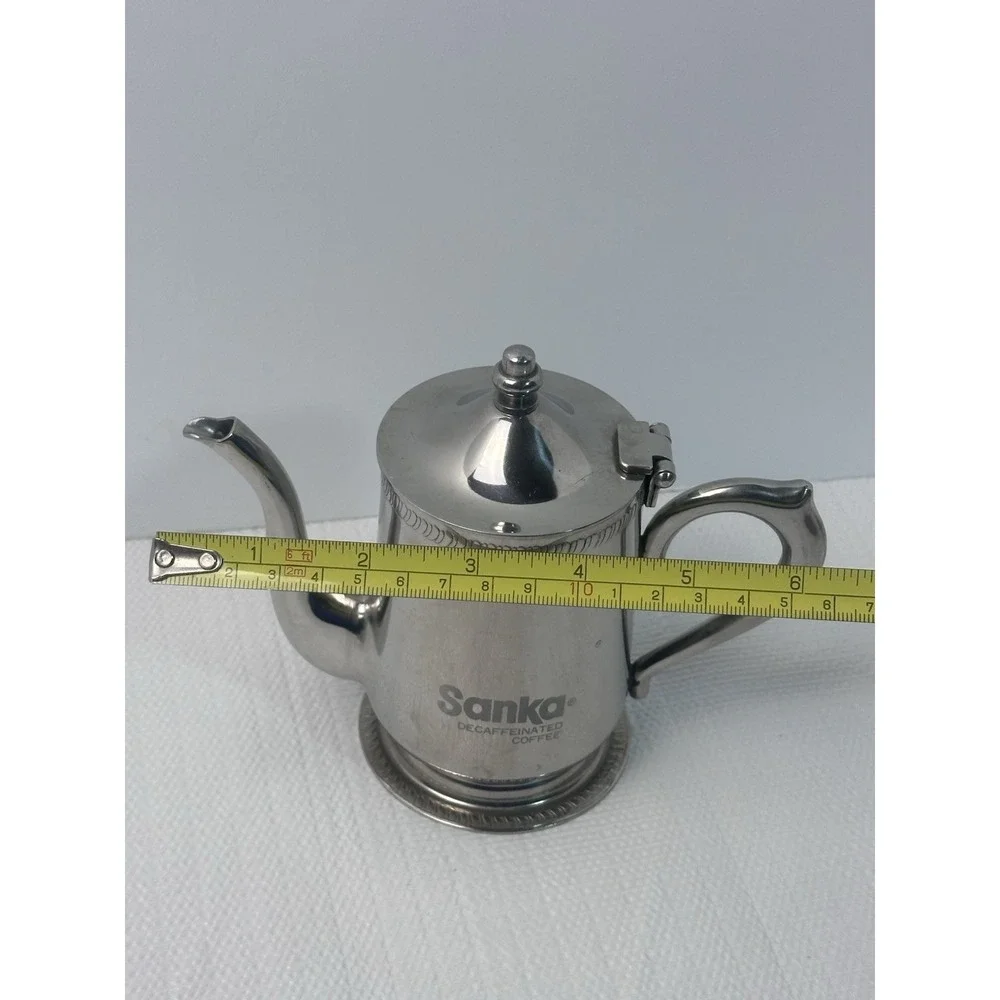 Vtg Brandware BC-10 18-8 Stainless Sanka Decaf Coffee Creamer Server Pitcher